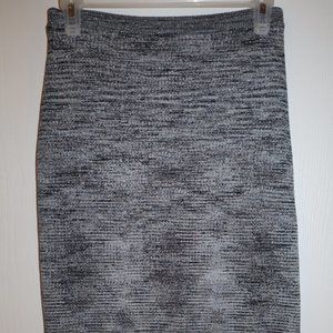 Free People Womens Grey Combo Knit Casual Midi Pencil Skirt Size S NWT